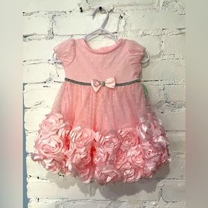 NWT Nannette‎ Baby Pink Floral 2 piece dress - 6-9m